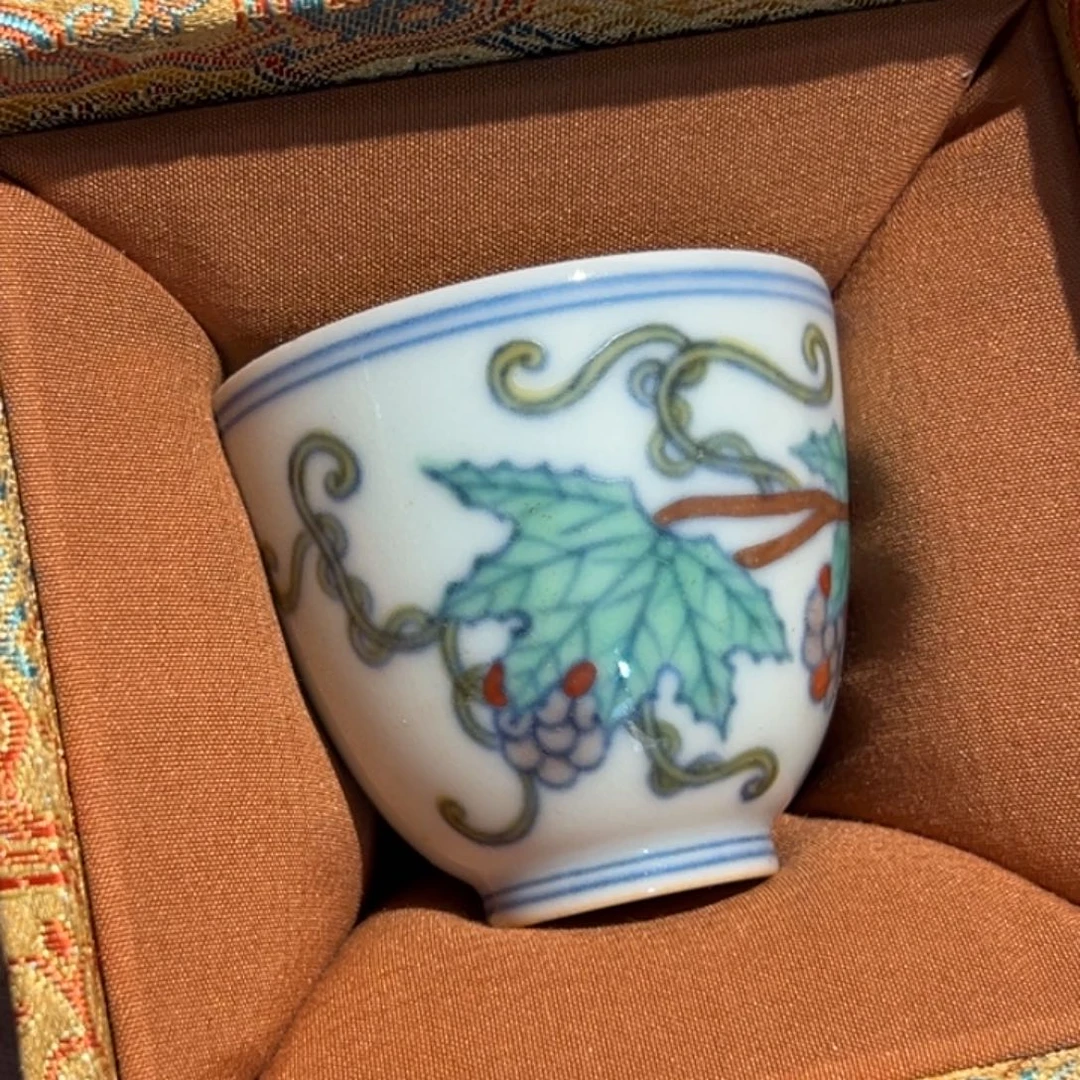 光***酥青花瓷器的瓷器123456