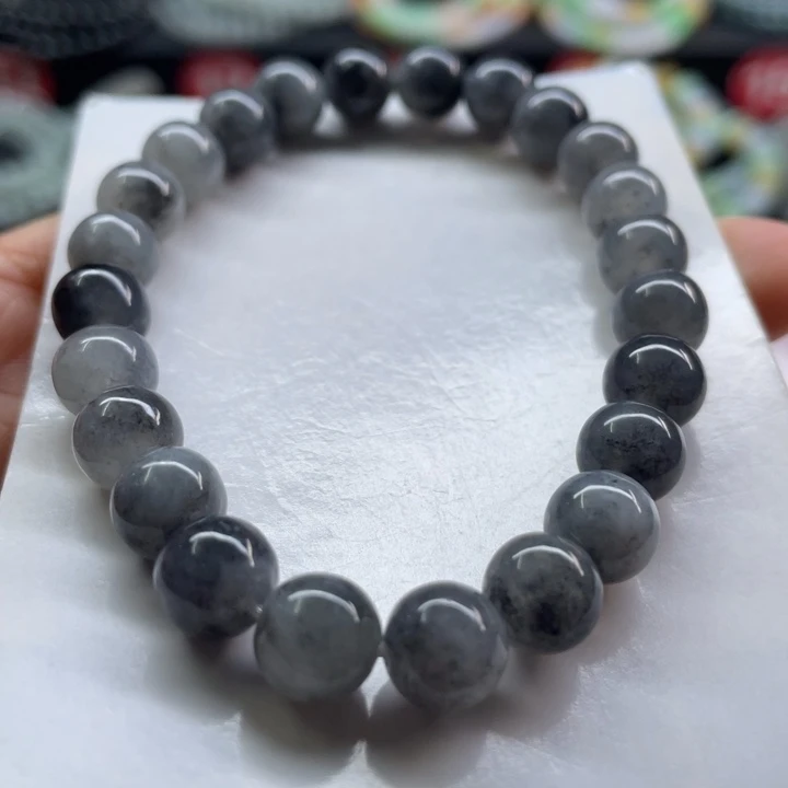 未镶嵌手链翡翠卡8.1有纹