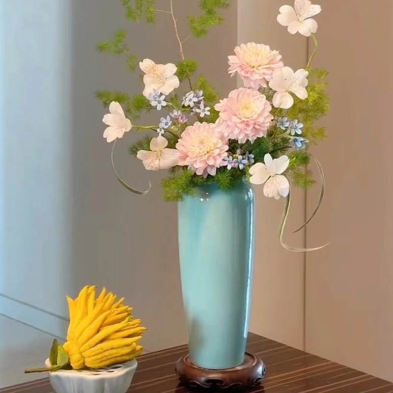 一日不可无花花道花瓶陶瓷花器插花器皿摆件
