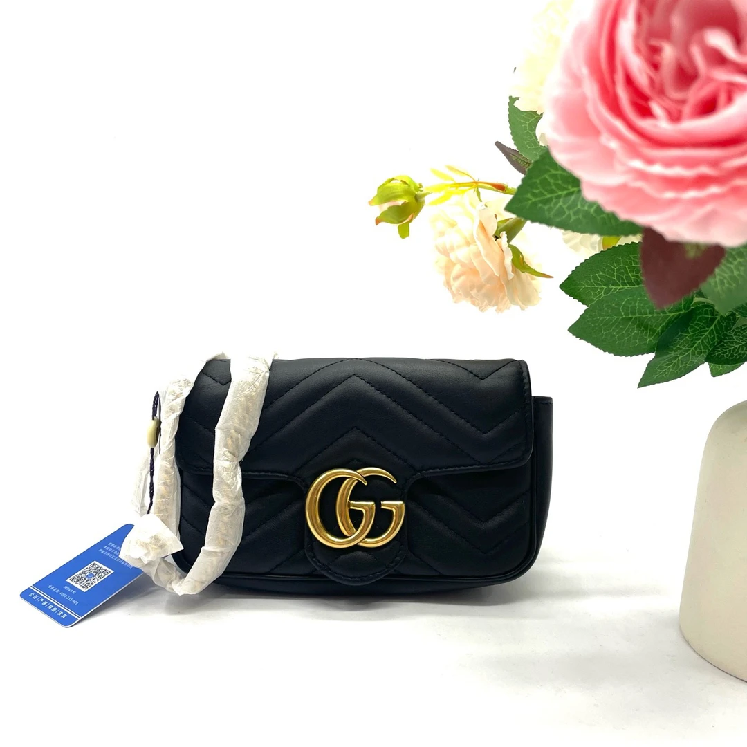 99新 GUCCI/古驰  marmont mini迷你马蒙链条包