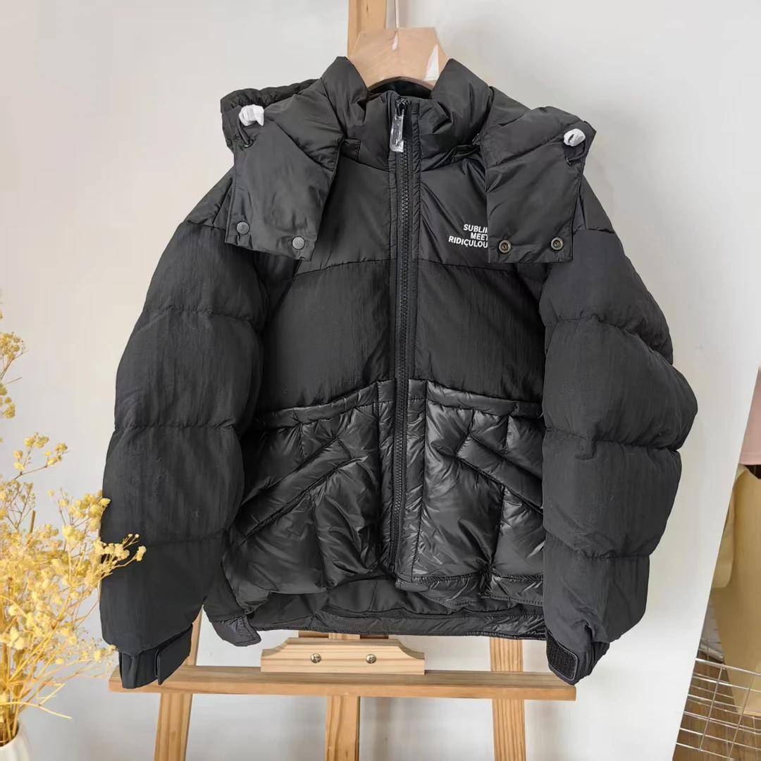 11078冬季中大童拼接羽绒服TD