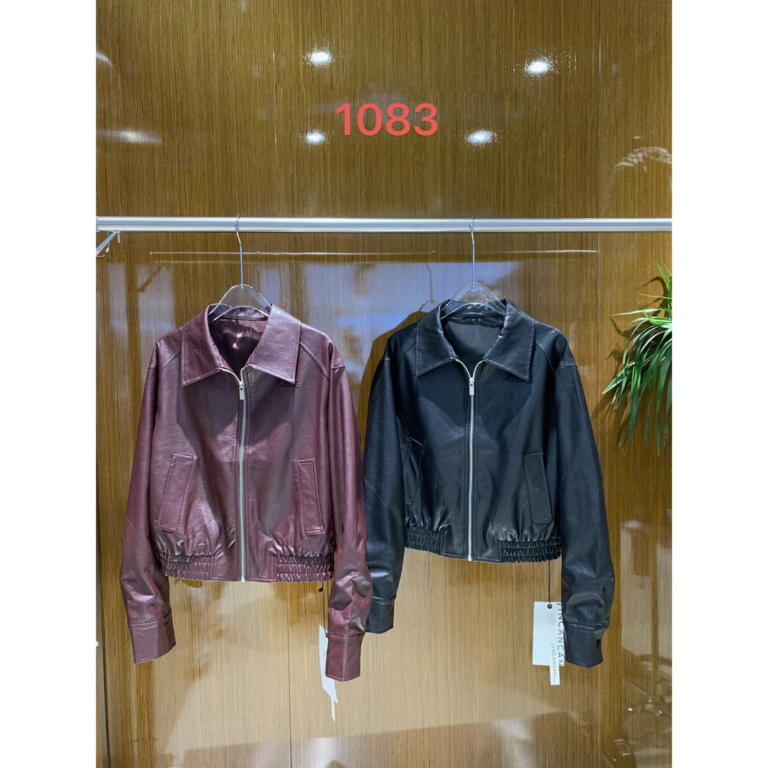 【NO退NO换】鑫然Kiki 时尚复古百搭皮衣外套 251083 JCC