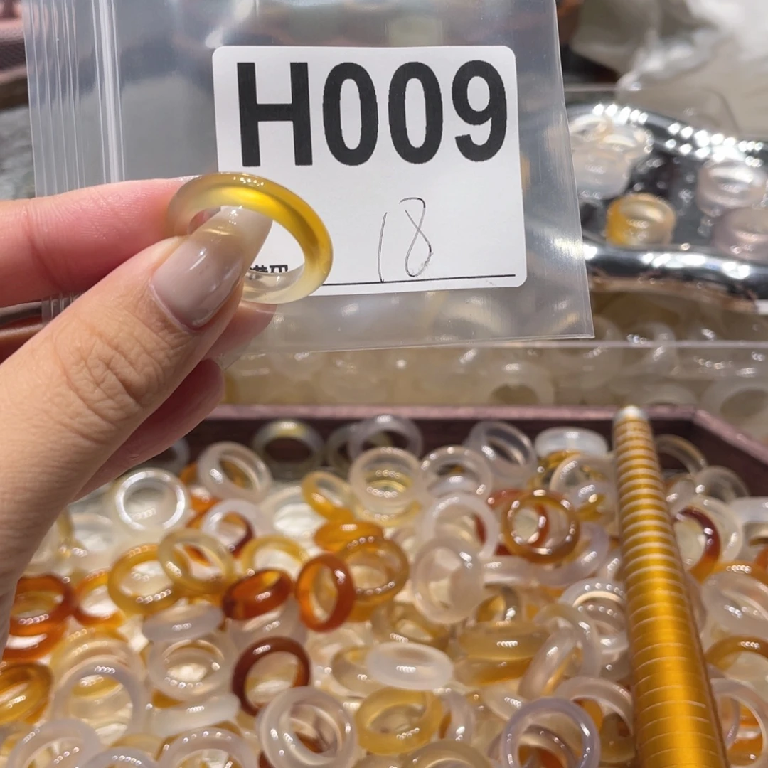 玛瑙/玉髓未镶嵌戒指009