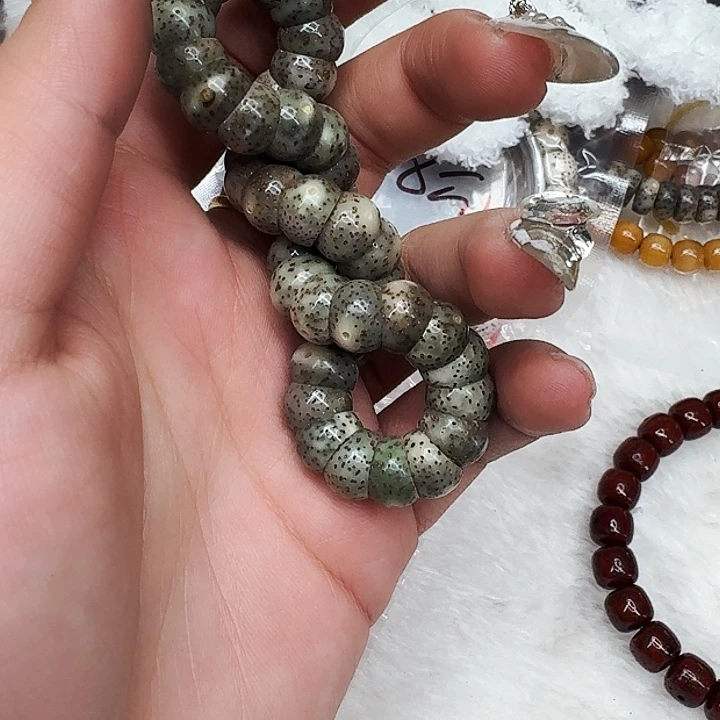 星月菩提手串396荣耀绿星月菩提猪大肠10单圈