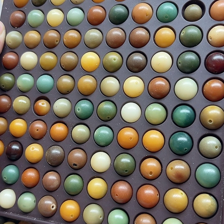 白玉菩提吊坠瑕疵12多宝圆珠50颗卡灯牌宠60颗