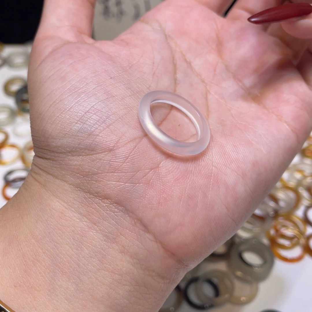 玛瑙/玉髓合金戒指558号港17 默认瑕疵