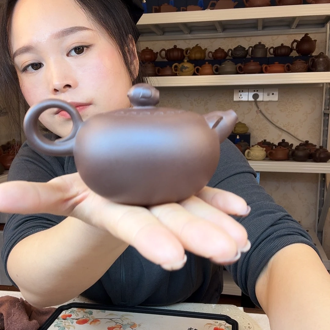 再***持茶壶紫砂精工制作微暇