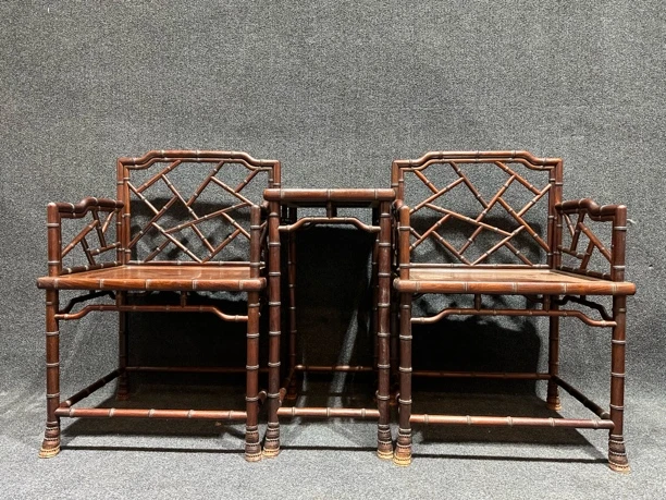 鲁班木器直播间精品玫瑰椅