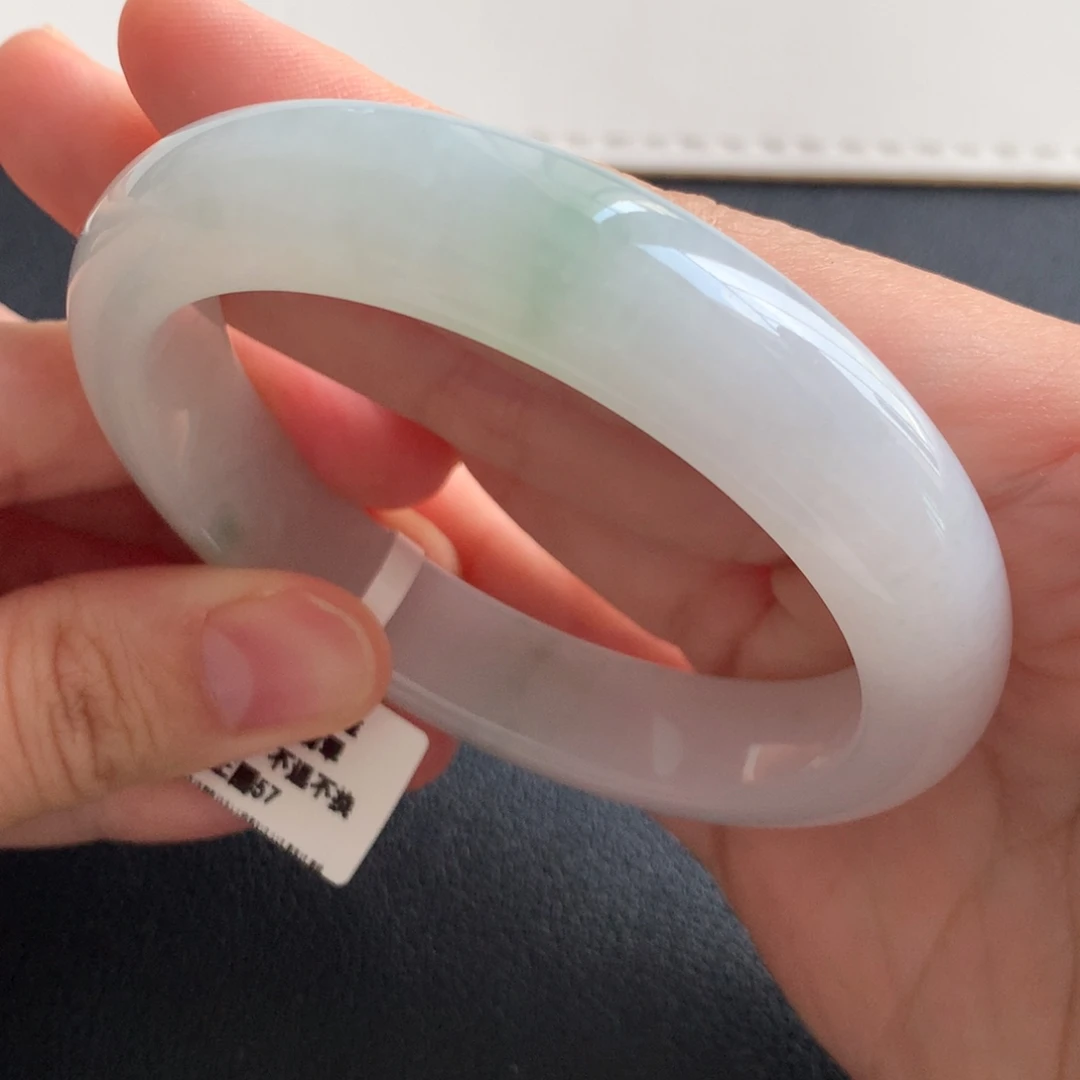 翡翠未镶嵌手镯正圈57 XH