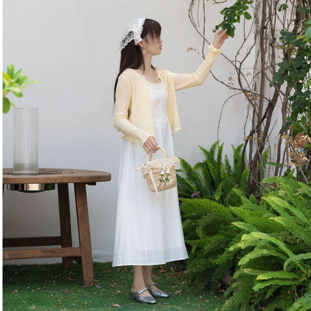 西米家小个子 百搭开衫女薄款披肩短款防晒衫上衣小罩衫05#