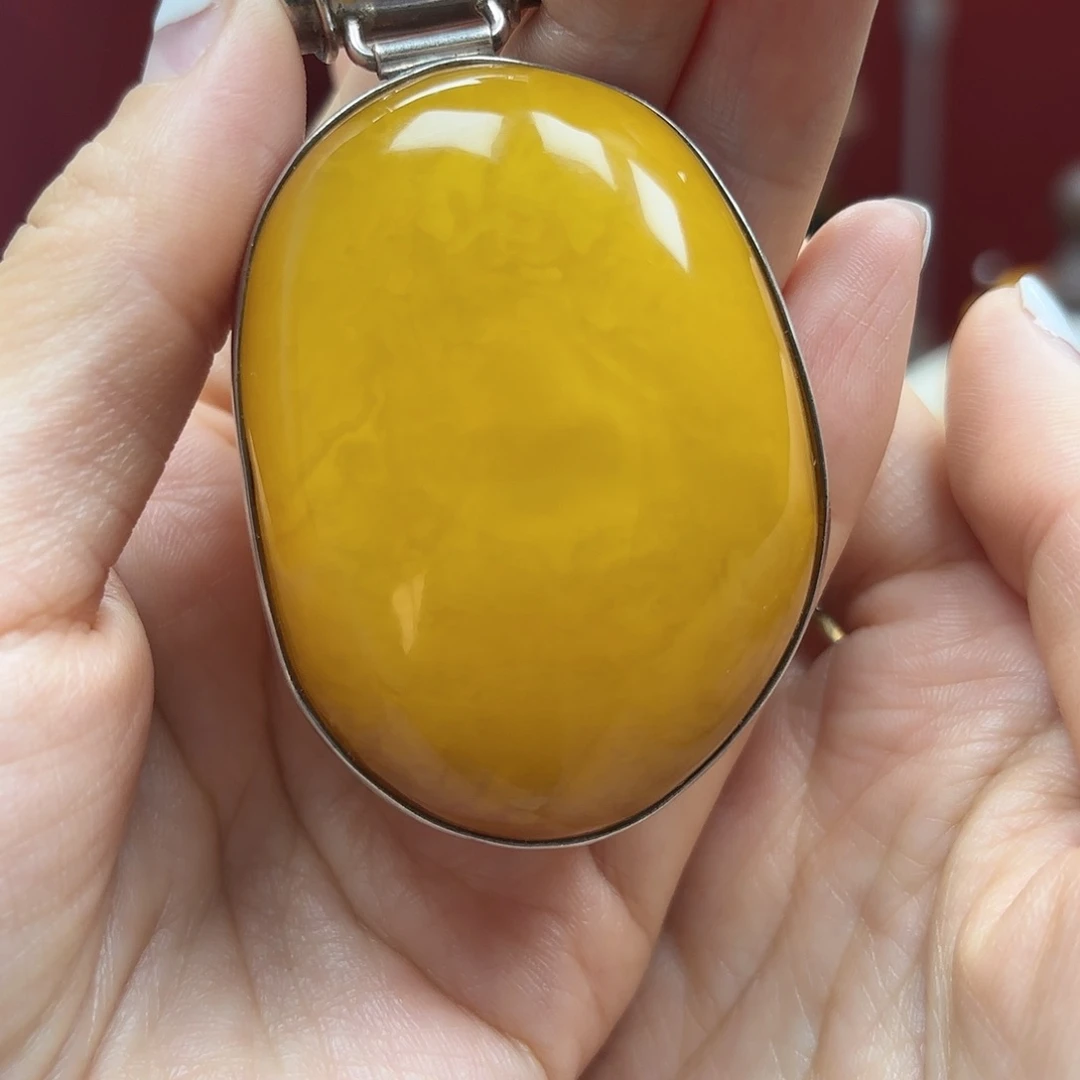 琥珀裸石未镶嵌29吊坠