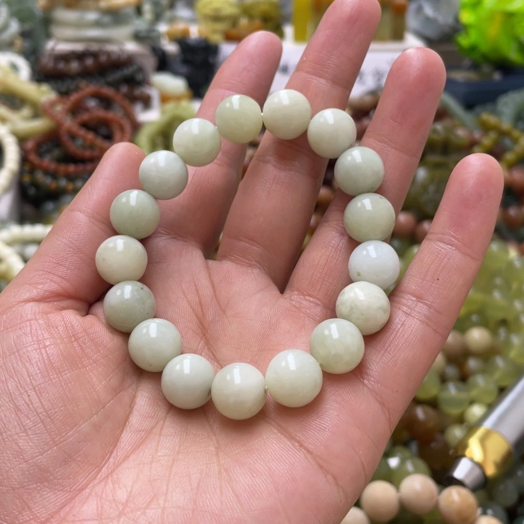 蛇纹石玉手链未镶嵌