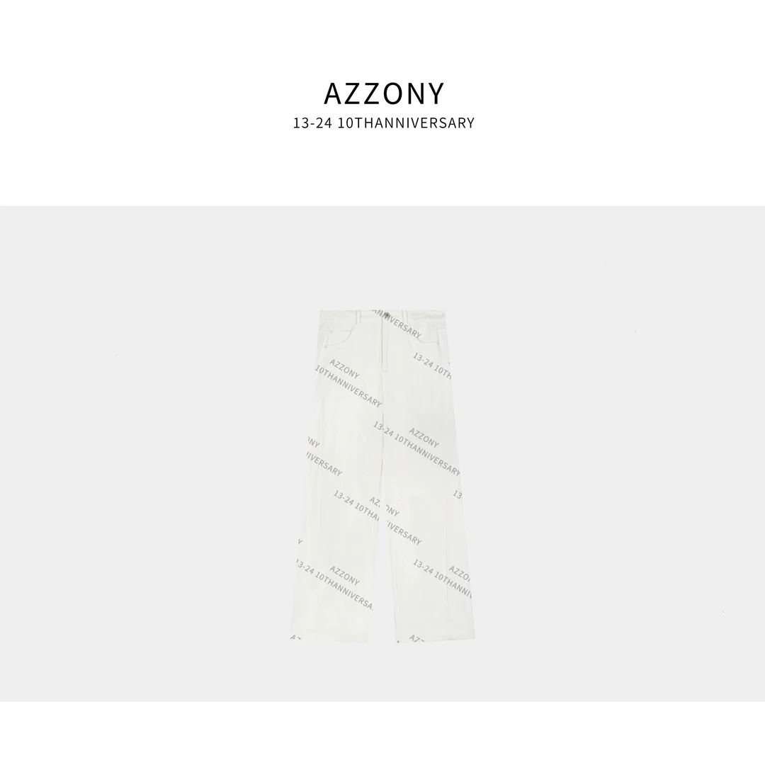 YYL 白色弯刀裤 2025NEW夏款SS CKSL2502109