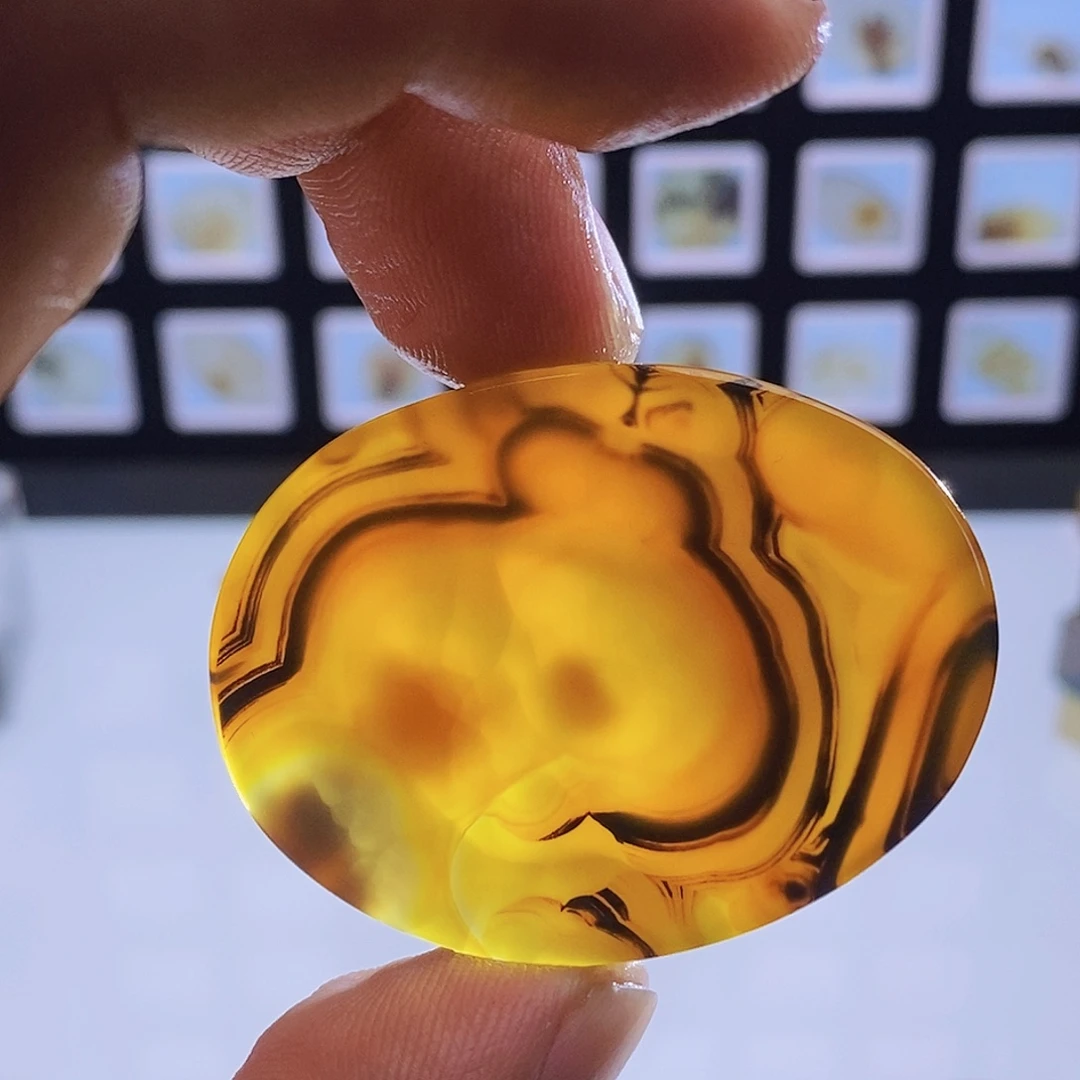 玛瑙/玉髓未镶嵌吊坠(不含链)415