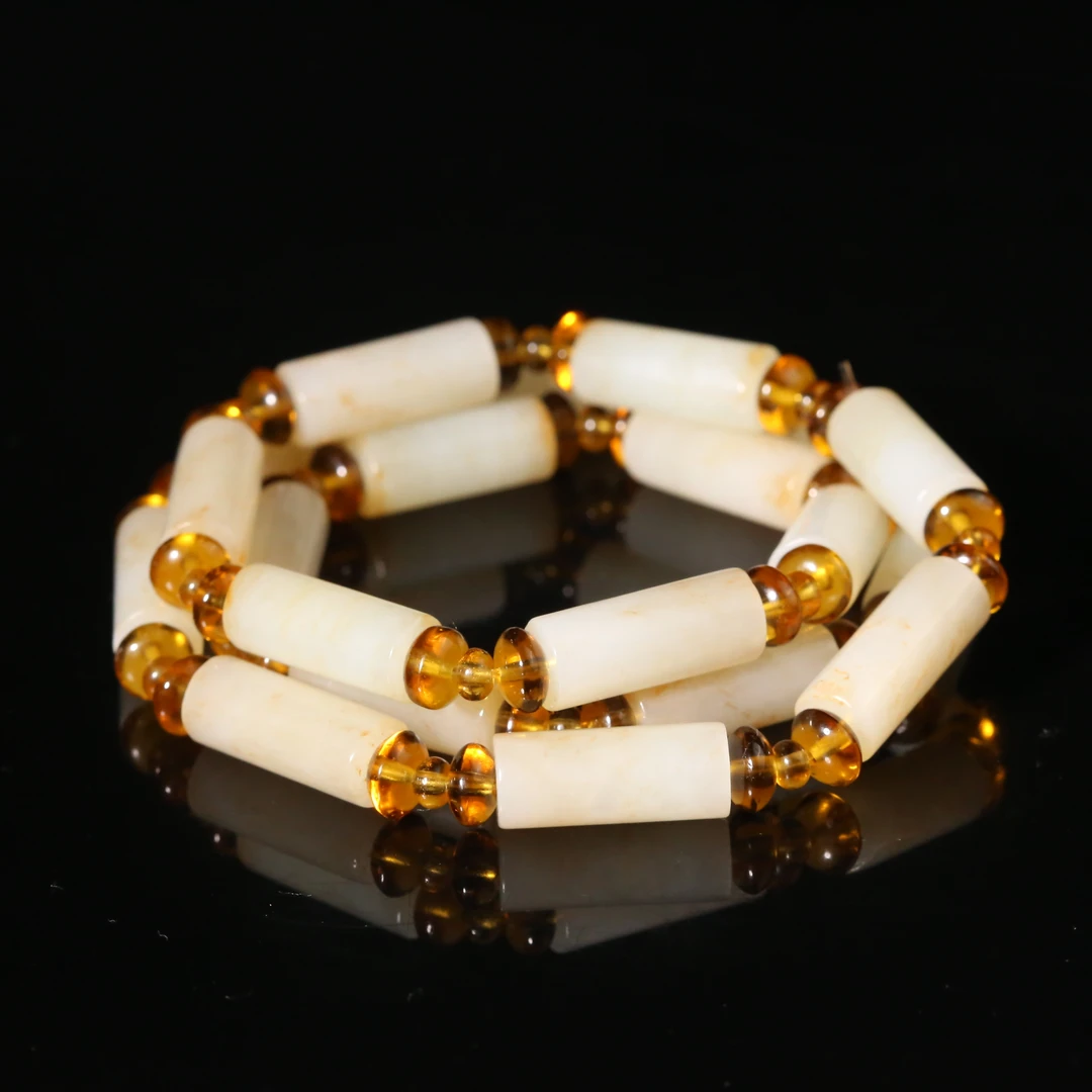 二十世纪中后期和田玉长串LFJ2505041008