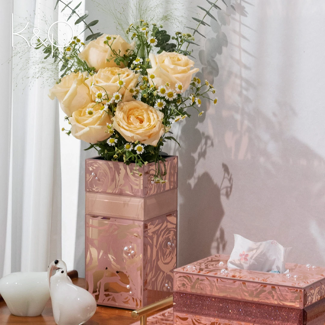 轻奢花瓶时尚简约生活电视柜摆件家居创意搭配图案高级感欧式摆件