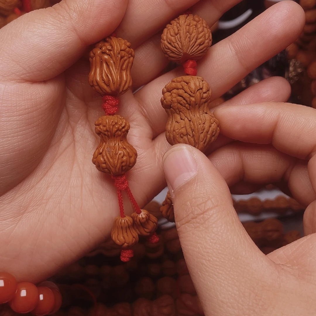 桃核吊坠龙纹桃枭