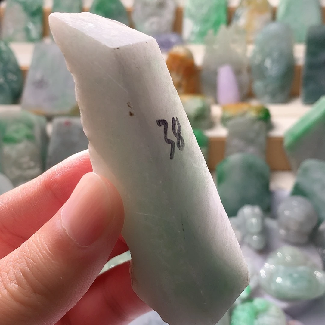翡翠散珠翡翠原石片料