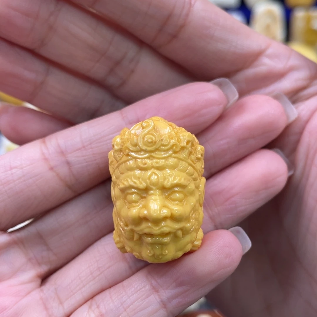 蜜蜡未镶嵌裸石琥珀蜜蜡大黑天