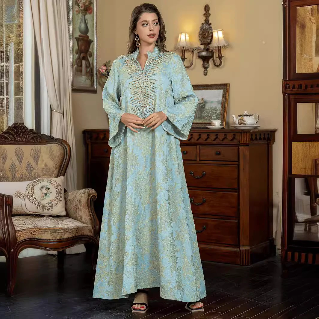 【ZD005】时尚新款民族服饰蕾丝连衣裙显瘦礼服包邮进口气质时尚