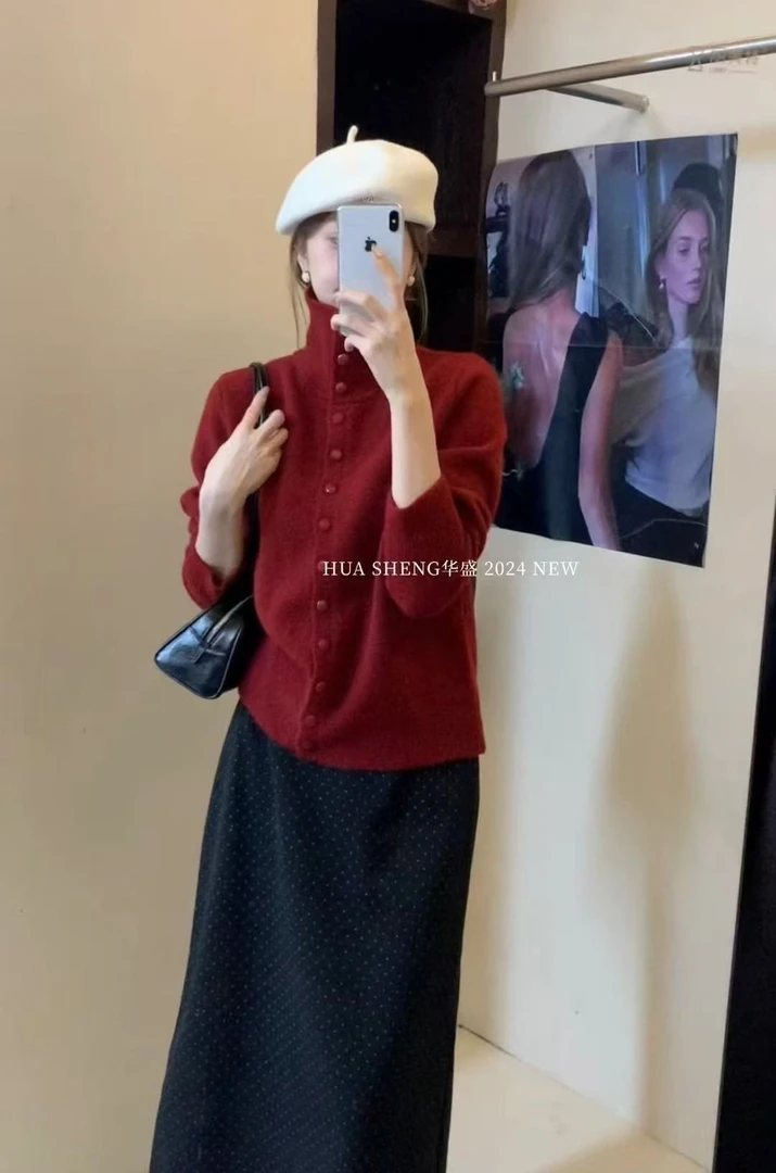 2025毛衣外套女开衫刺绣休闲针织上衣