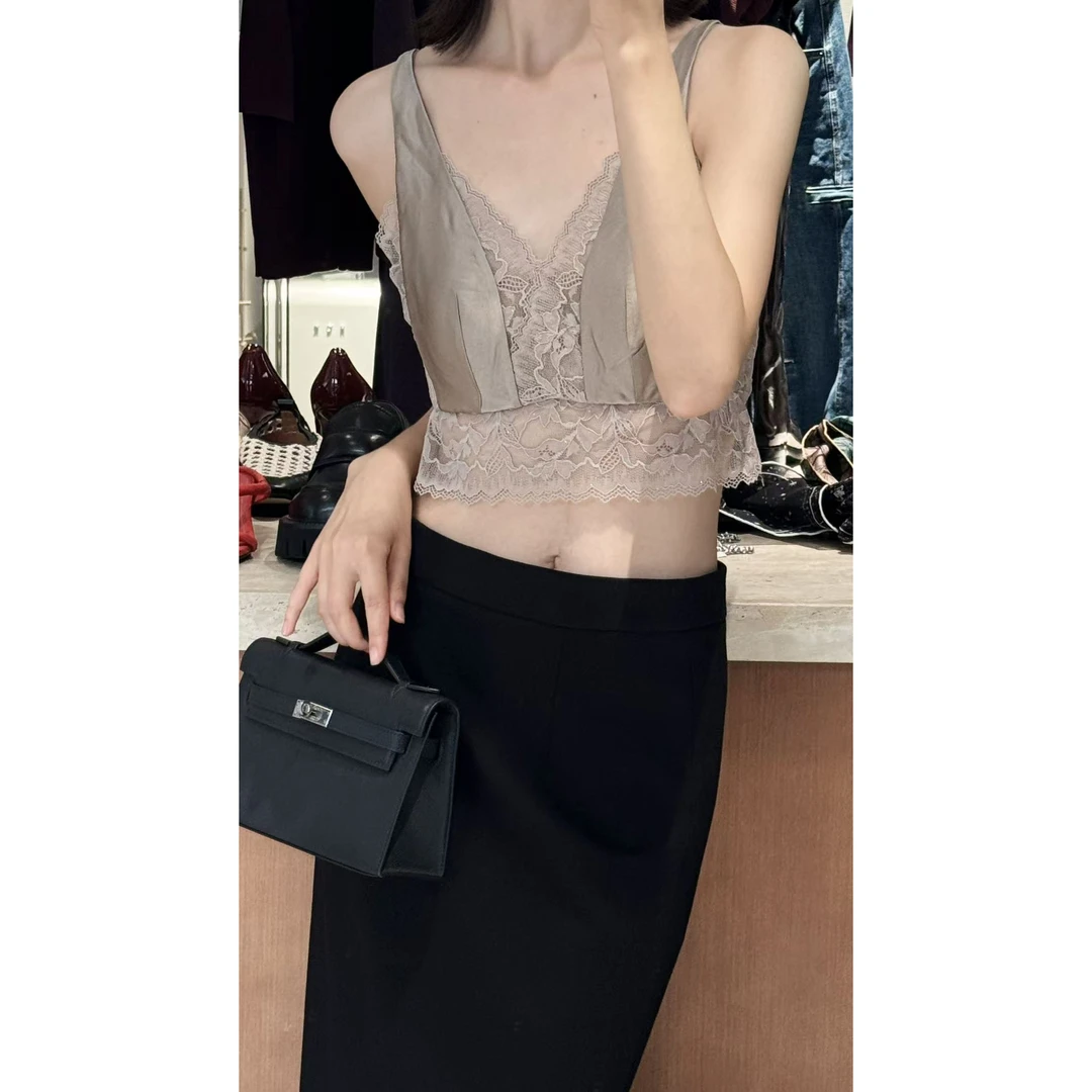 《升级美背》秋款250029拼蕾丝吊带女士软骨防下垂性感美背时尚百搭