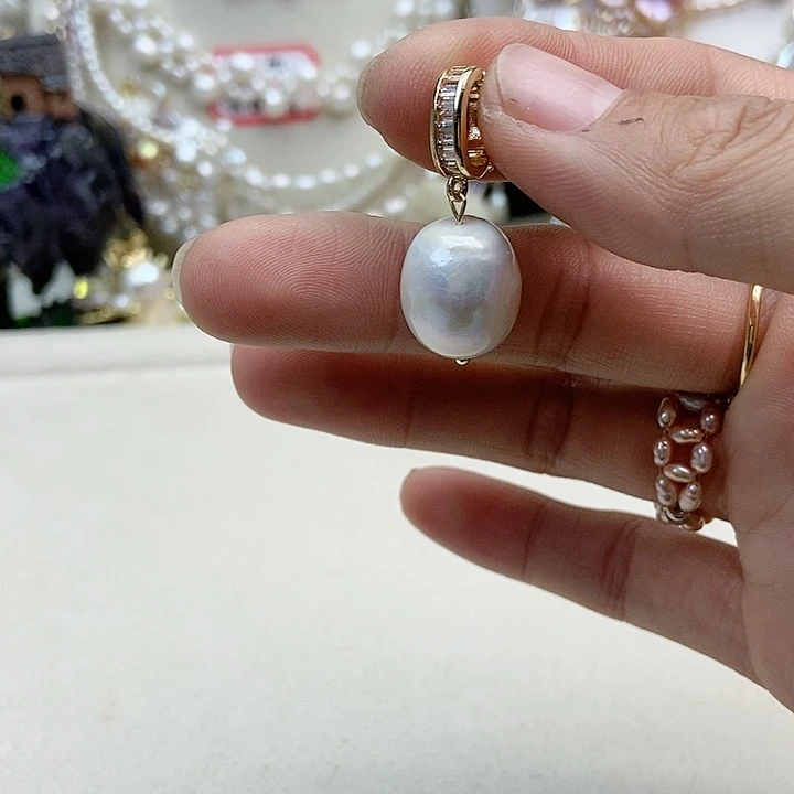 淡水珍珠颈饰银S925镶嵌