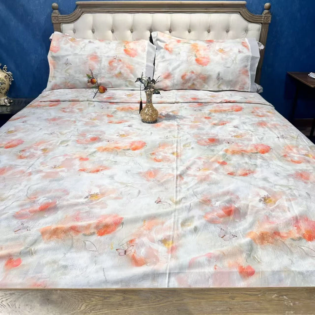 【玫瑰纤维】蝴蝶花被套自选尺寸