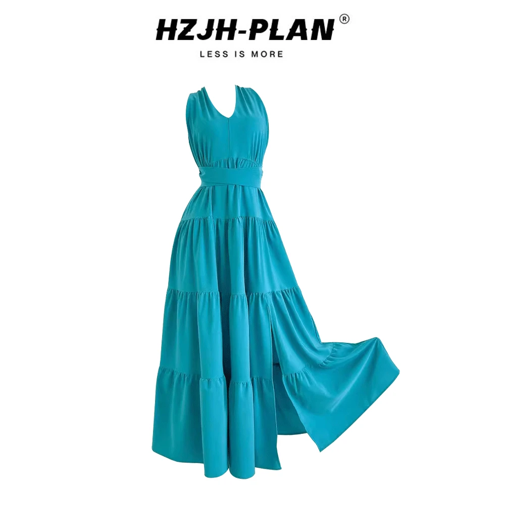 法式御姐时尚气质超好看连衣裙女夏季冷淡系a字长裙子