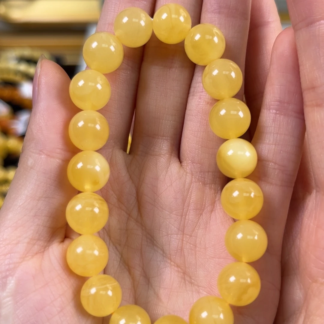 裸石琥珀未镶嵌10+鸡油黄