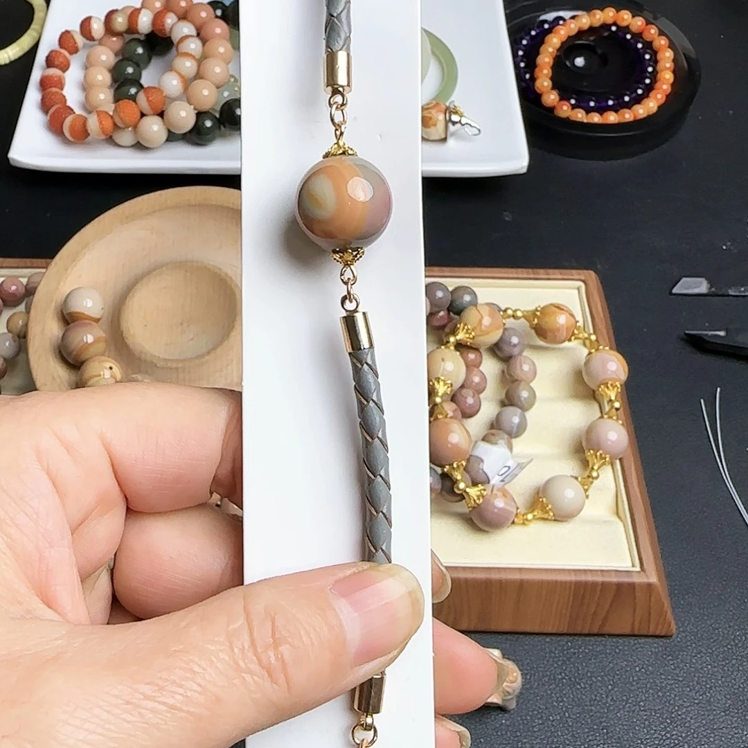 玛瑙/玉髓手链合金J****