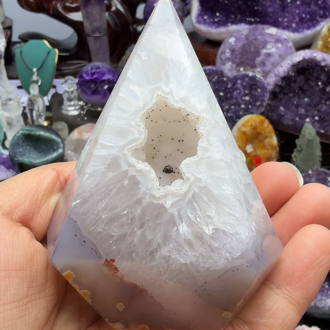 未镶嵌摆件水晶能量柱
