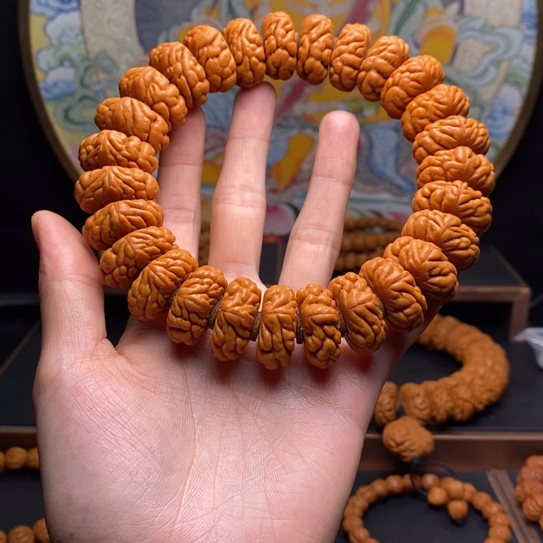 手串桃核龙纹桃核豹子头