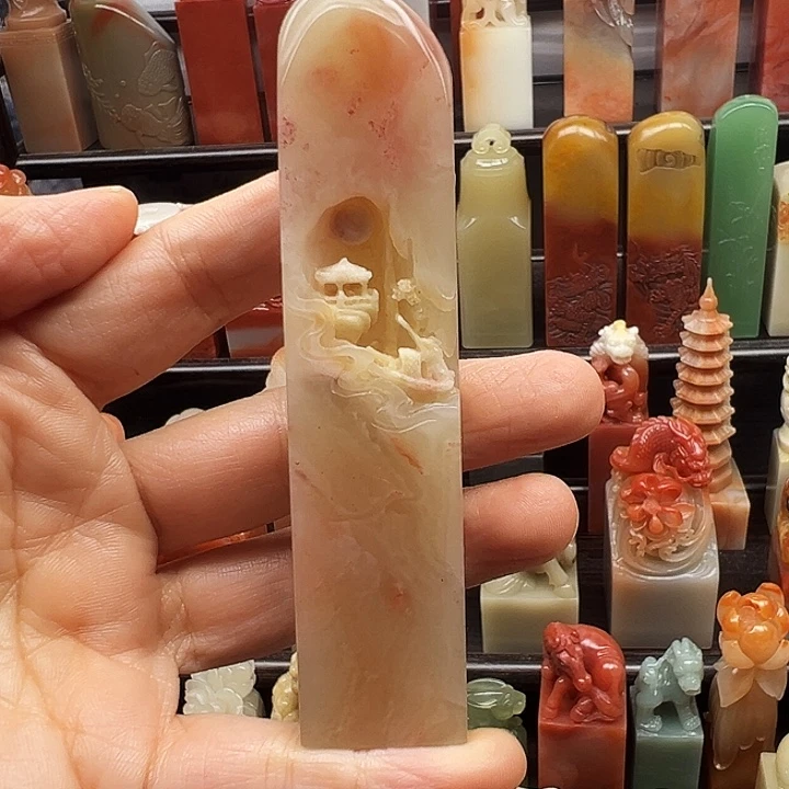 蘭***生印石寿山石寿山石手工雕刻