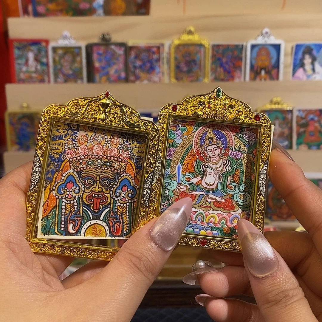 烟***丝吊坠纯手绘热卡虚空 扎基