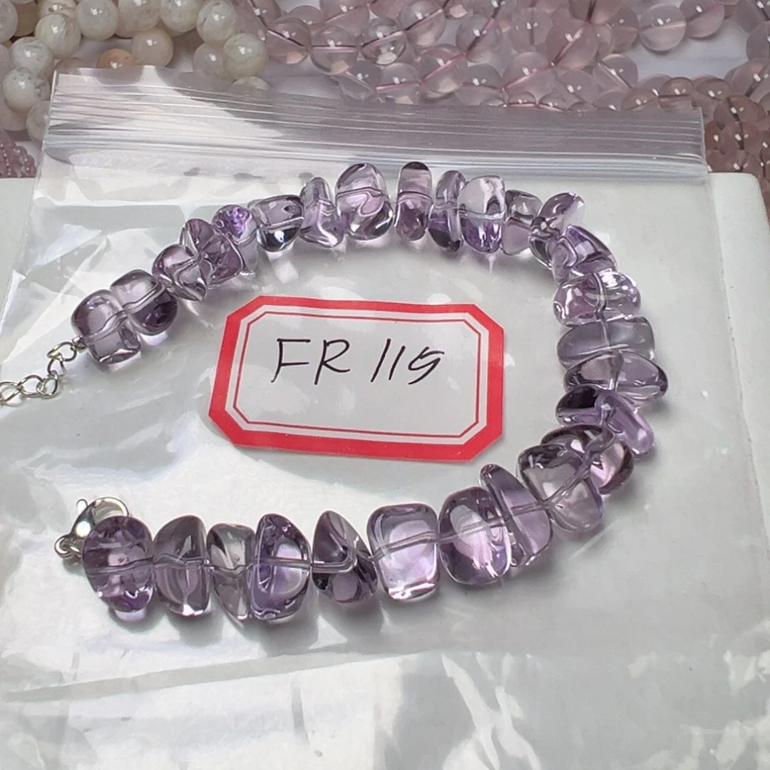 水晶手链未镶嵌D**i紫水晶手链