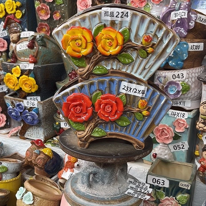 紫砂花盆粗陶材质多肉花盆