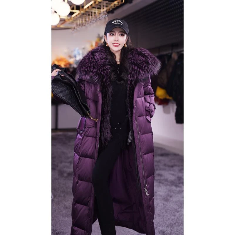 【Yongjia 】 设计师新款鹅绒服配狐狸貉子毛领外套99630