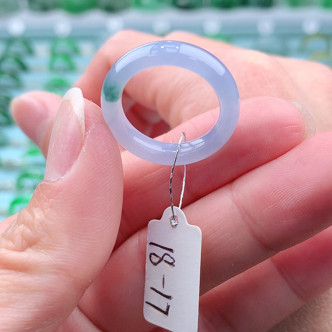 翡翠戒指未镶嵌A货缅甸翡翠