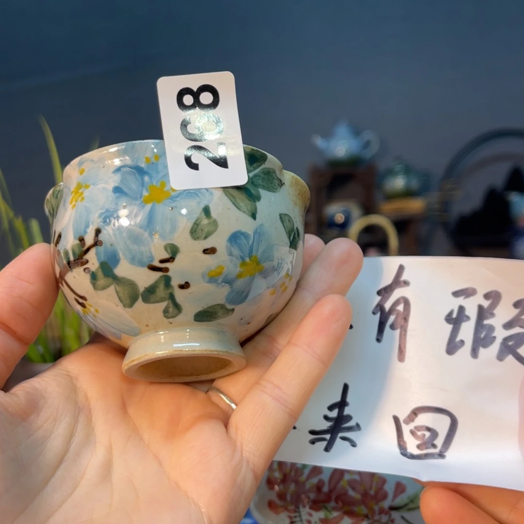 杯素浅陶瓷手工手绘