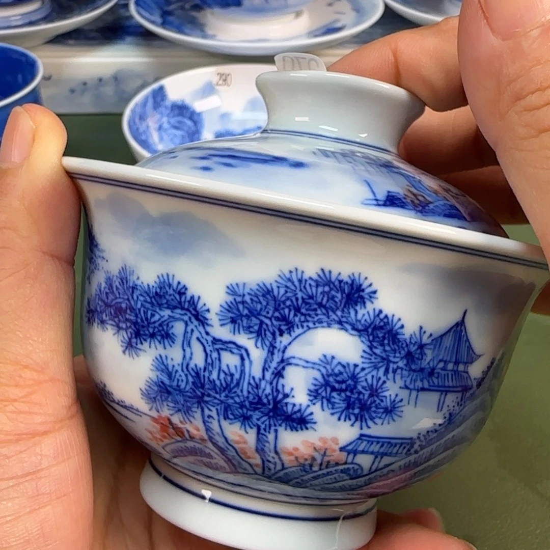 景德镇纯手绘茶具圆圆270