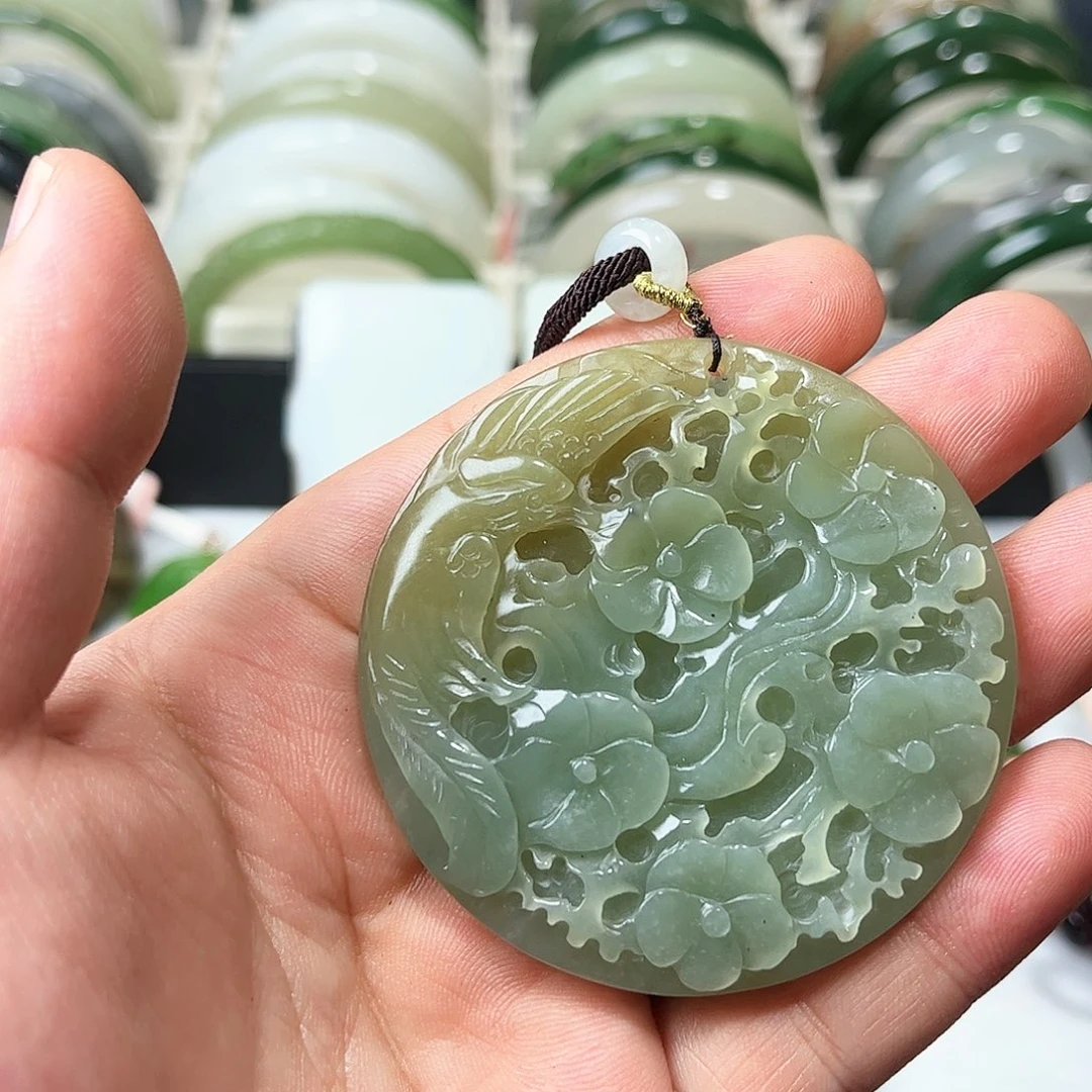 和田玉未镶嵌吊坠(不含链)19