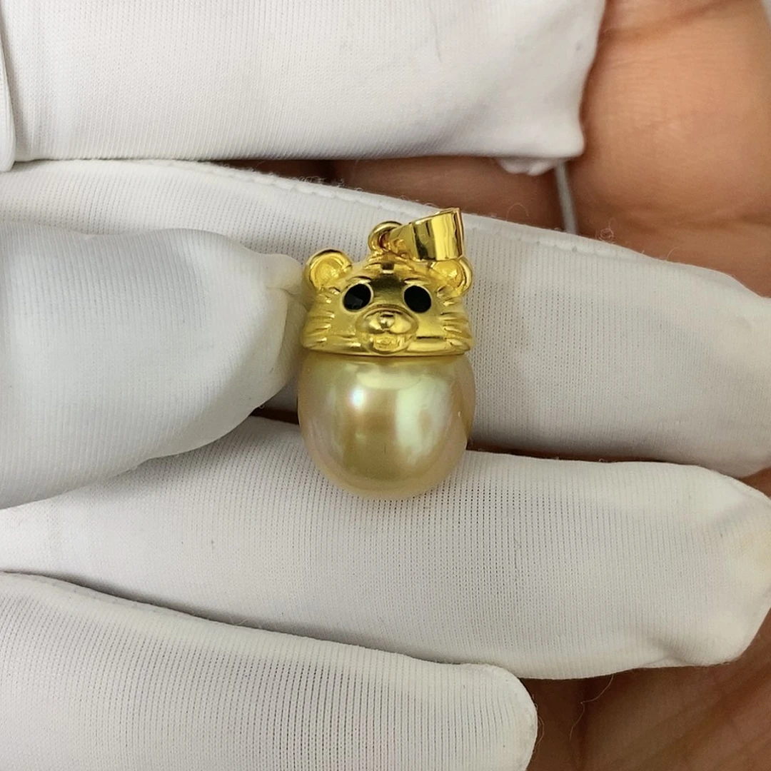 海水珍珠颈饰银S925镶嵌