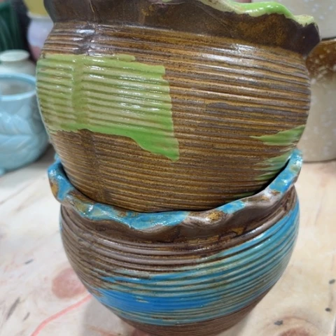 陶瓷满9包邮都是福利盆