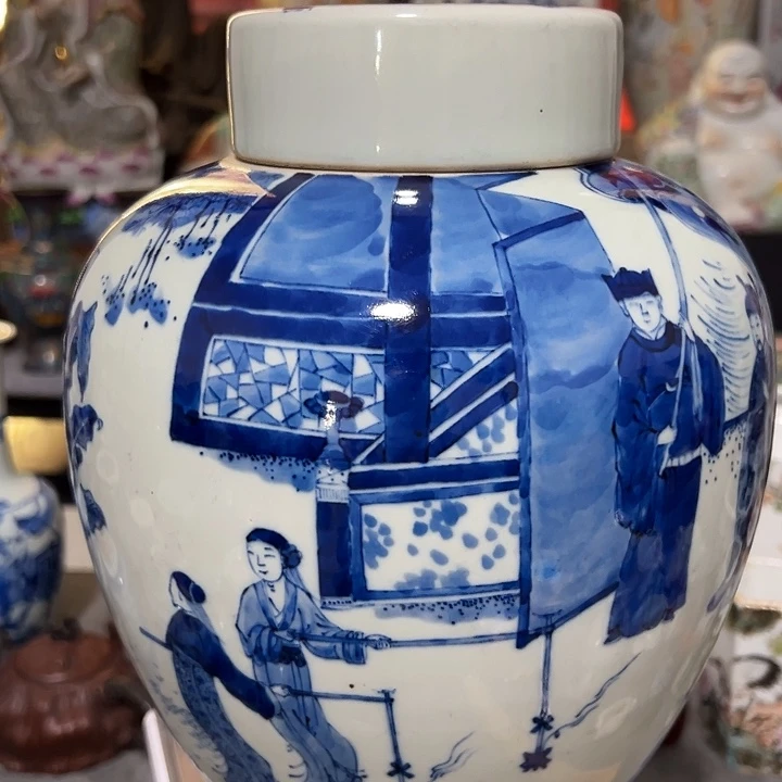 纵***弃瓷片青花瓷器青花瓷器