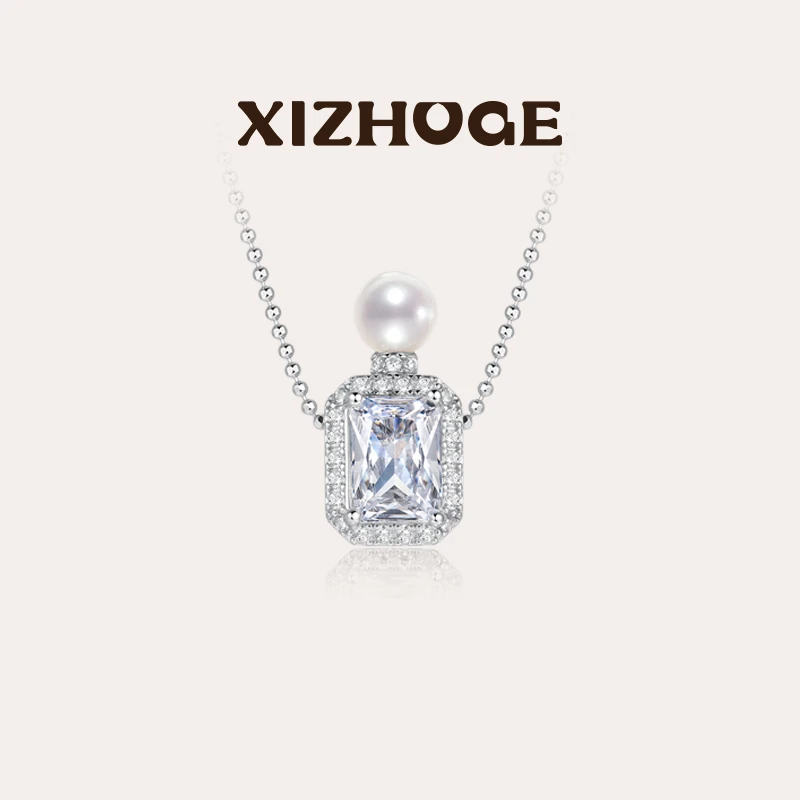 喜珠阁【Vitrine·橱窗】perfume香水吊坠项链淡水有核珍珠5-5.5mm