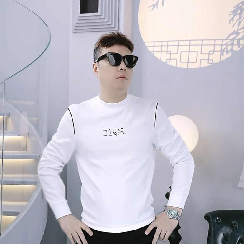 ZUNPIN-法国  CD 奢品 法式优雅A级打底衫长袖圆领百搭T恤卫衣222