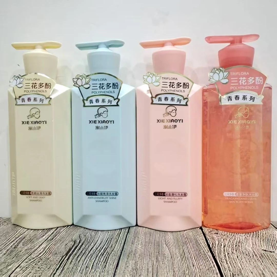 谢小伊三花多酚轻盈蓬松洗发露500ml祛屑亮泽洗发水柔顺丝滑700g