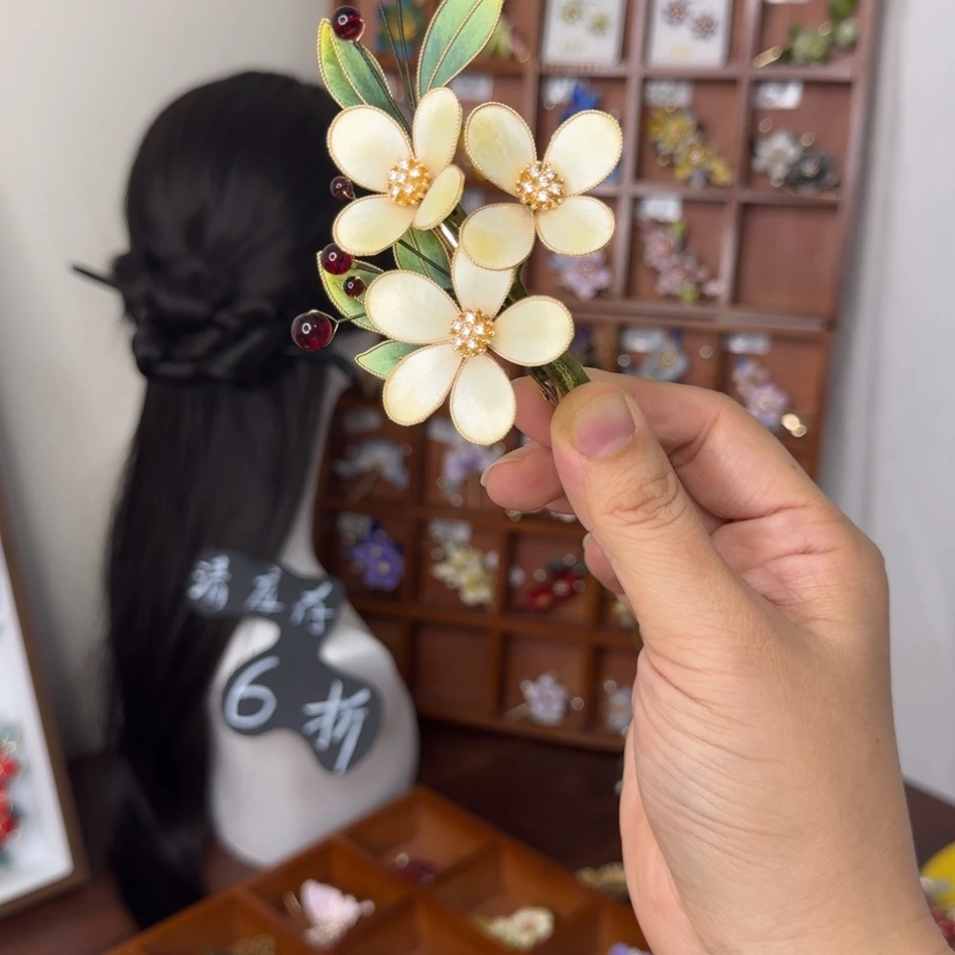 皮质合金非遗绒花6折