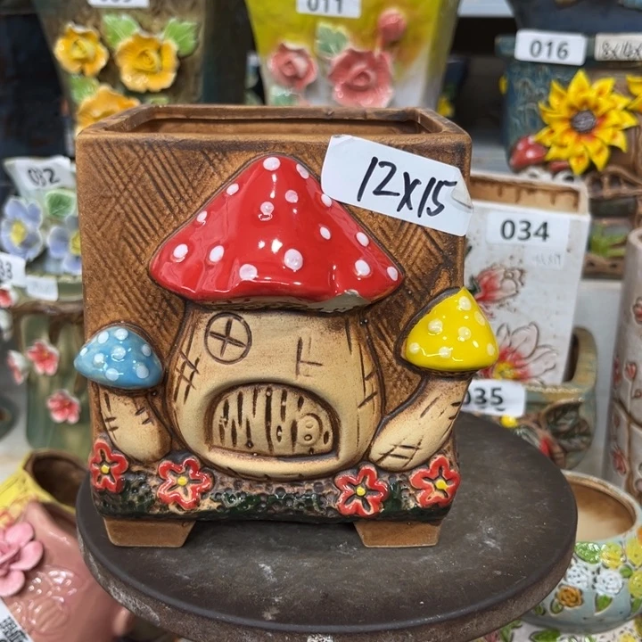 紫砂花盆粗陶材质多肉花盆